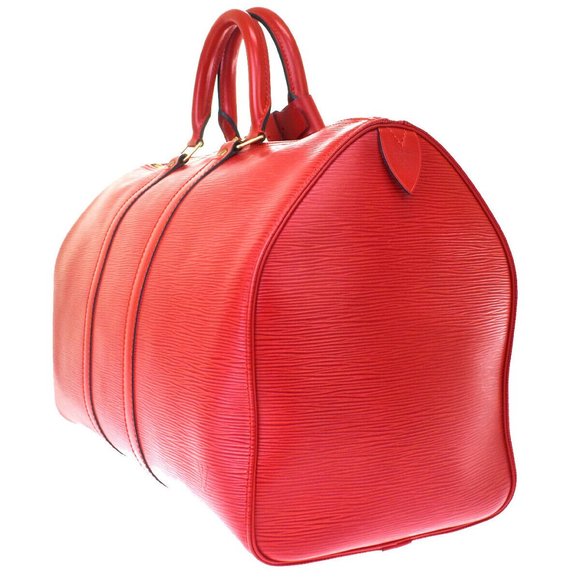 Keepall 45 Epi Leather Red Hand Bag - Picture 4 of 9